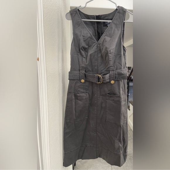 Anthropologie utility dress  Gray nwt - Picture 2 of 12